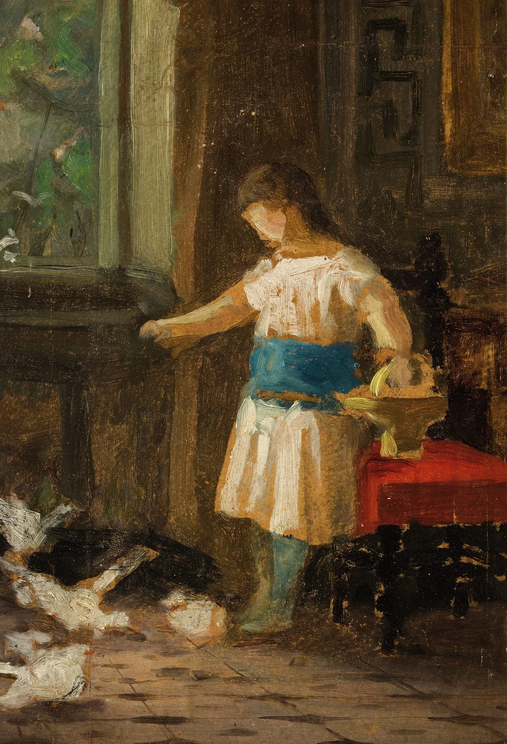 La bambina e e le oche
